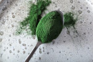 spirulina powder healthy dietary supplement